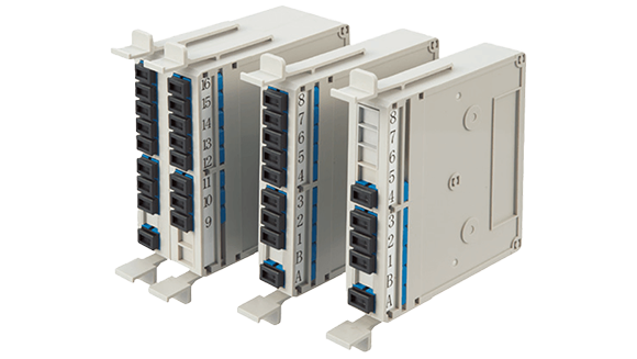 19インチラック搭載（3U）光スプリッタモジュール･シャーシ（コネクタ出力）