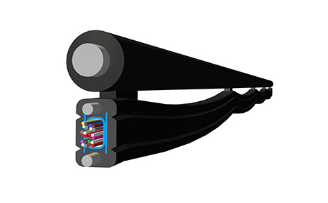 少心架空光ファイバケーブル