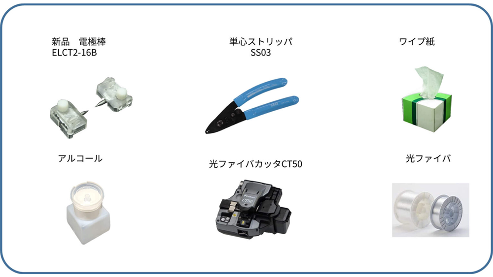 新品 電極棒 ELCT2-16B 単心ストリッパSS03 ワイプ紙 アルコール 光ファイバカッタCT50 光ファイバ